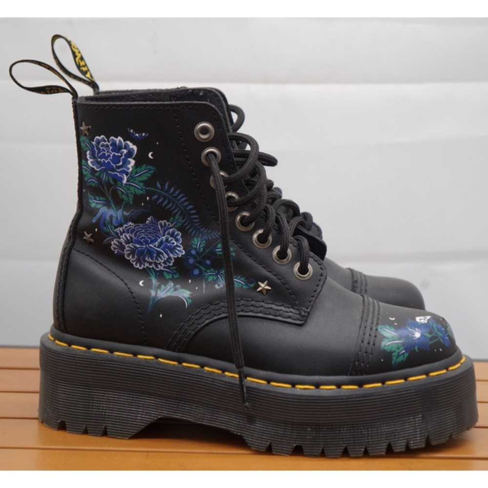 Dr. Martens Sinclair Mystic Floral Leather Platform Boots Women’s 5 - Picture 5 of 11
